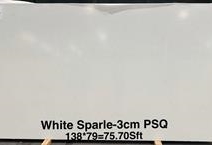 White Sparkle 3CM PSQ